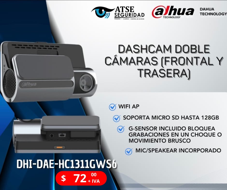 DASH CAM  Dahua S6 / Cámara para autos
