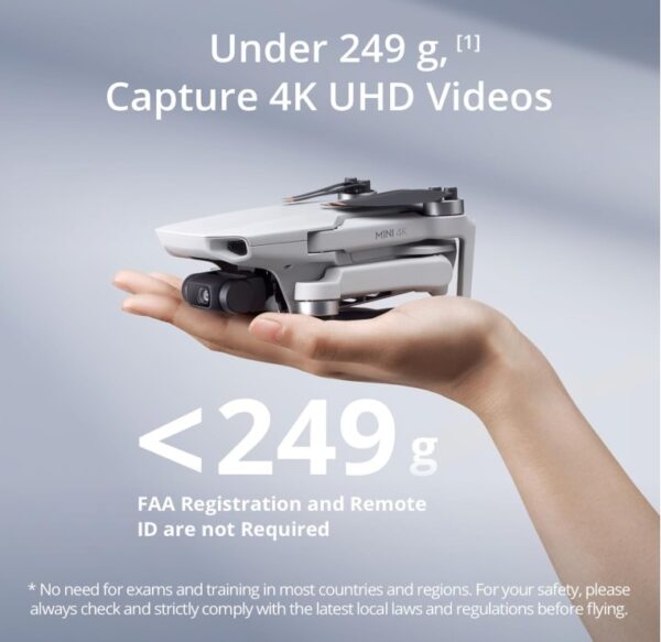 DJI Mini 4K, Dron con Cámara 4K UHD Para Adultos - Imagen 2