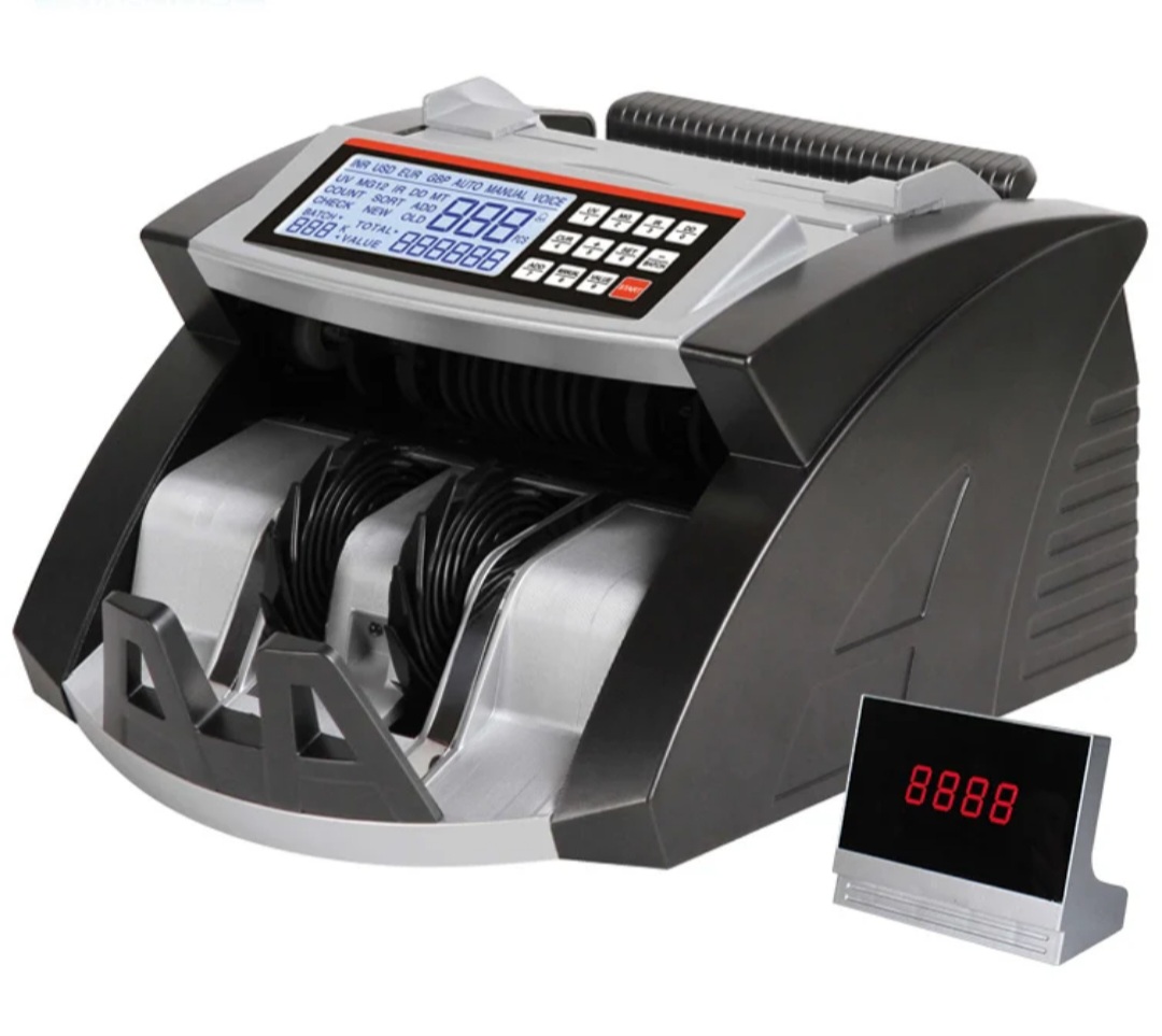 Máquina Contador de Billetes, Detector de Dinero, Contador de Efectivo con Pantalla LCD