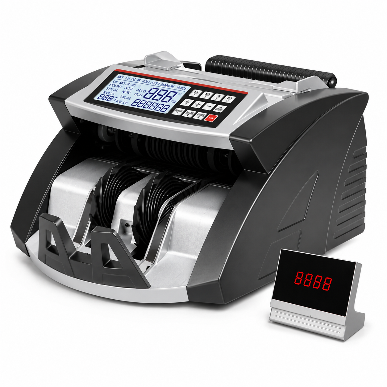 máquina-detectora-contadora.grandejpeg Máquina Detectora de Billetes Falsos y Contadora Doble Pantalla - Image 1